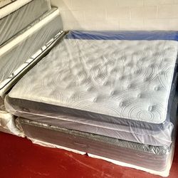 King Size Mattress Serta Perfect Sleeper Pillow Top 14” Inches Thick Wrapped in Plastic Direct From Factory Same Day Delivery  