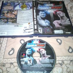 PS2 Game WWE  Smack Down Vs RAW 2006