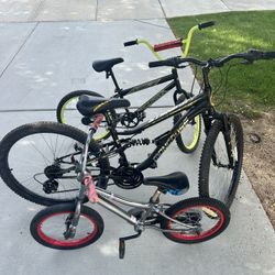 Three Bikes