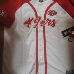 Brand New Men's San Francisco 49ers Baseball Style Jersey