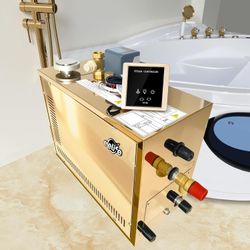 Sauna Heater, 9KW 220V Electric Sauna Stove, Steam Bath Sauna Heater with External Digital Controller, for Cubic Feet, Home Hotel Spa Shower,All Stain