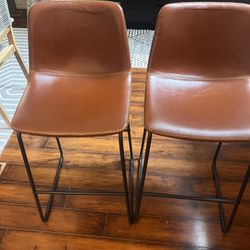 Brand New Faux Leather Bar Stools