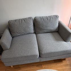 Loveseat Sofa Couch 56” Gray