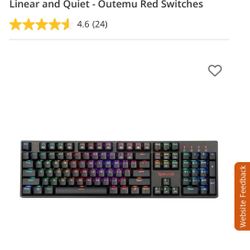 Redragon K582 SURARA RGB LED Backlit Mechanical Gaming Keyboard