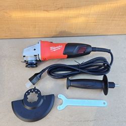Milwaukee corded Angle Grinder with Sliding Lock-On Switch