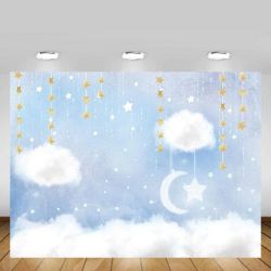 MEHOFOTO Blue and White Cloud Photo Studio Backdrop Props Prince Birthday Boy