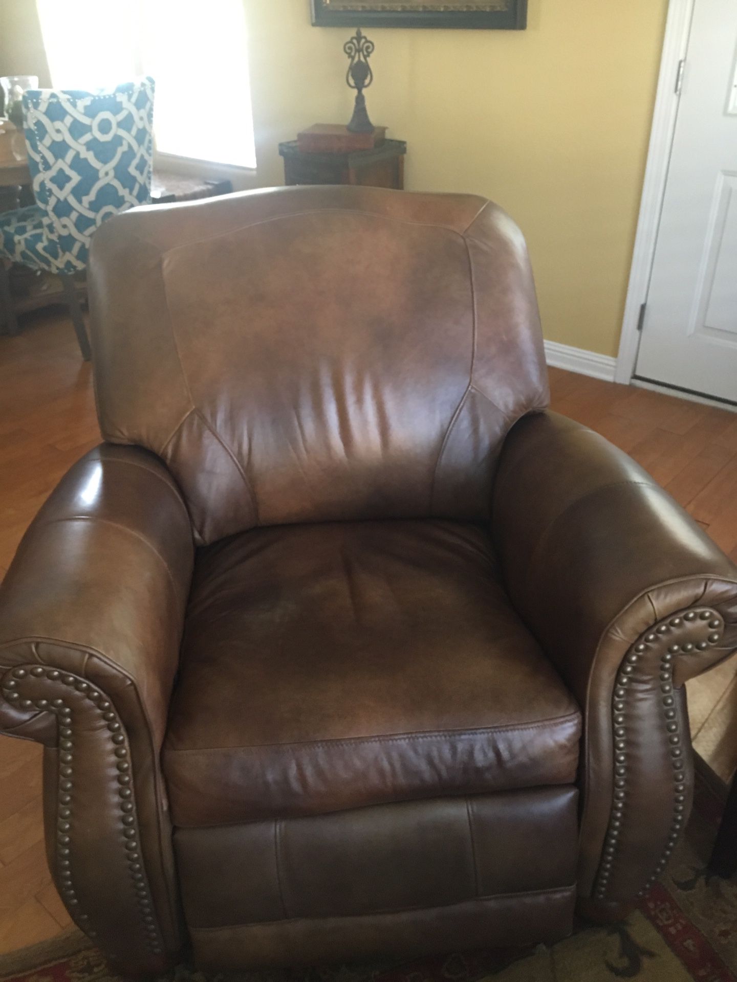 Recliner leather