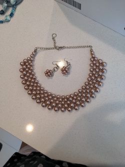 Jewelry Set, Earrings + Necklace