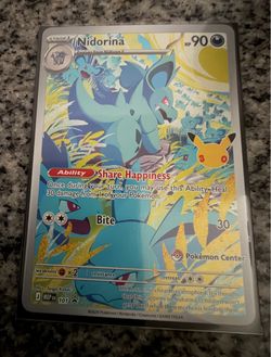 Nidorian 30th Pokemon center stamp