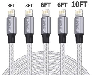 iPhone charger lightning cable 5 pack