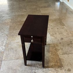 Two ( 2 ) Mahogany Color End Tables 