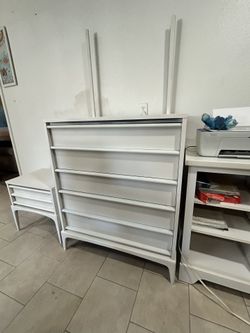Beautiful White Lane Dresser With Matching Nightstand 