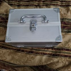 Creative Options Crafters Train Case, Silver  12x10x8.5