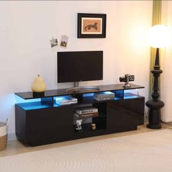 TV STAND  ( HIGH GLOSS AND LED LIGHTS) 