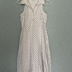 Polka Dot A-line Midi Dress Size 11/12