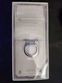 Samsung Galaxy Z Flip 3 Clear Cover With Ring Case