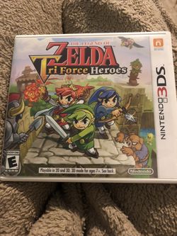 The legend of Zelda Tri-force Heroes.