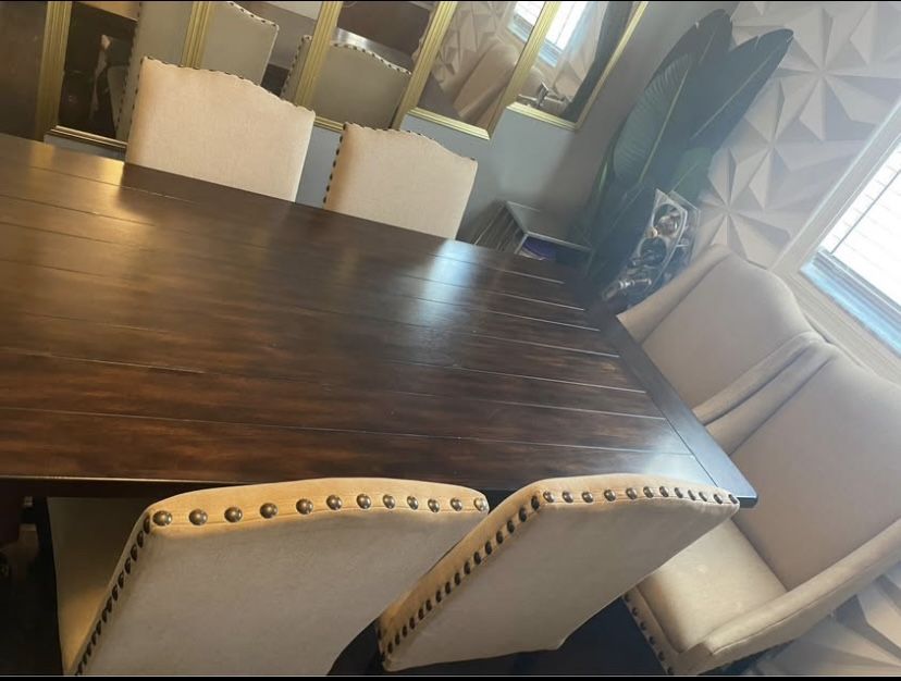 DINING TABLE SET ( 6 Chairs)