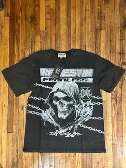 Majestik Fearless Skull Graphic T-Shirt