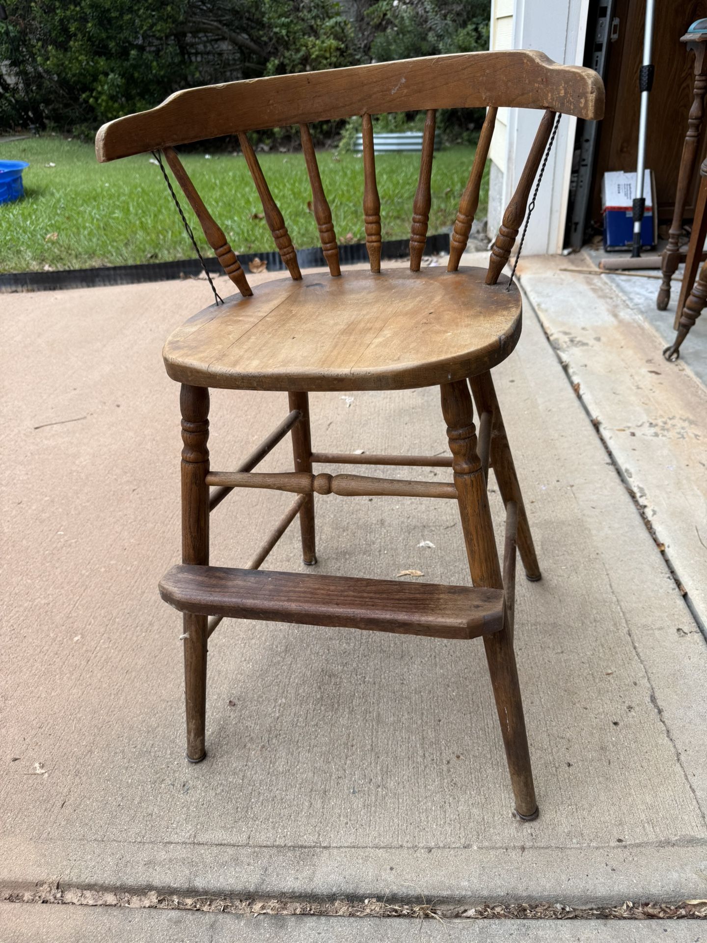 Antique Wood High chair