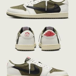 Travis Scott Jordan 1 Low Medium Olive