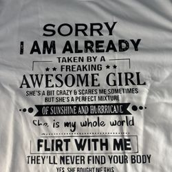 Men’s Tee Large, New