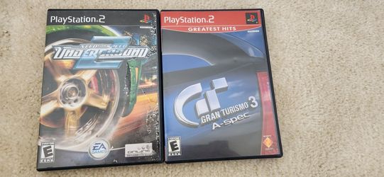 2 Playstation 2 Games - Gran Turismo 3 & Need For Underground 2