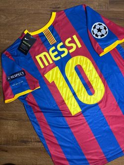 🔵🔴 Barcelona Messi #10 – 2010/11 Champions League Final Jersey