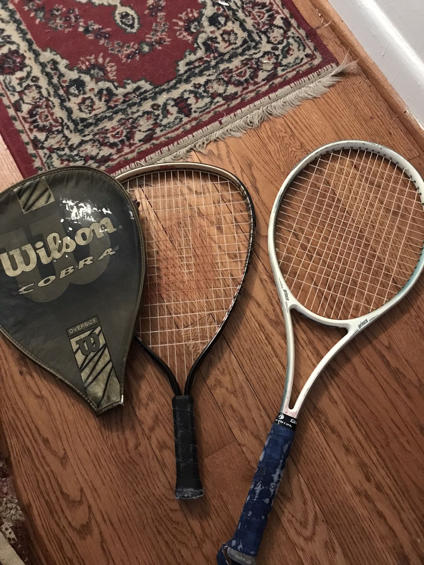 Prince And Wilson Tennis Rackets 