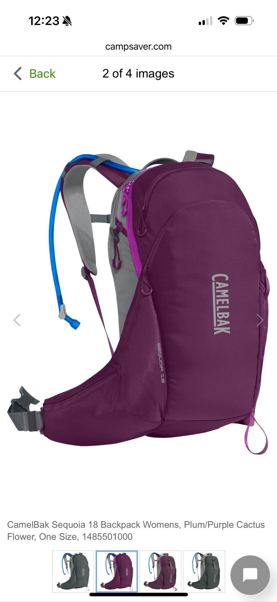 New Plum/Purple CamelBak Sequoia 18 Hiking Backpack