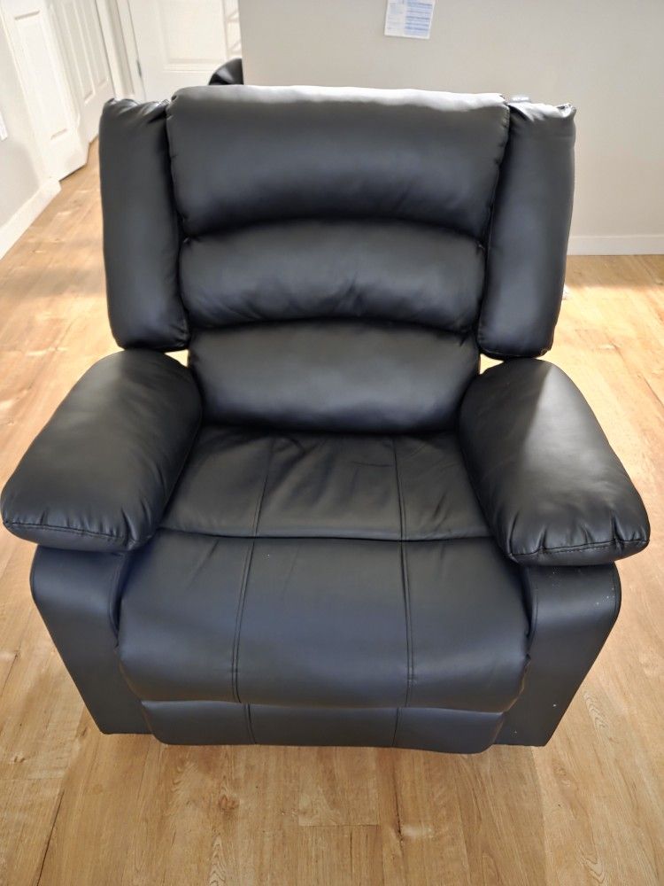 ANJ Black Recliner Chair
