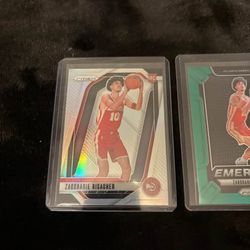 Zaccharie Risacher Silver Prizm Rookie Card NBA Basketball 2024-25