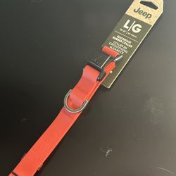 New Red Jeep Brand Large Dog Collar