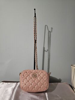 Badgley Mischka Quilted Crossbody Bag with Chain Strap