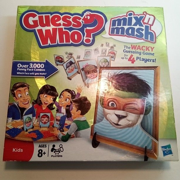 Hasbro 2009 *GUESS WHO?* Mix 'n MASH Wacky Guessing Game Complete Age 8+ 2-4plyr