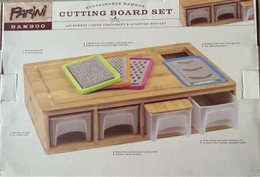 Bamboo cutting board set
