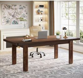 YS0159 Wood Executive Desk, 62.99" Sturdy Computer Desk Conference Table