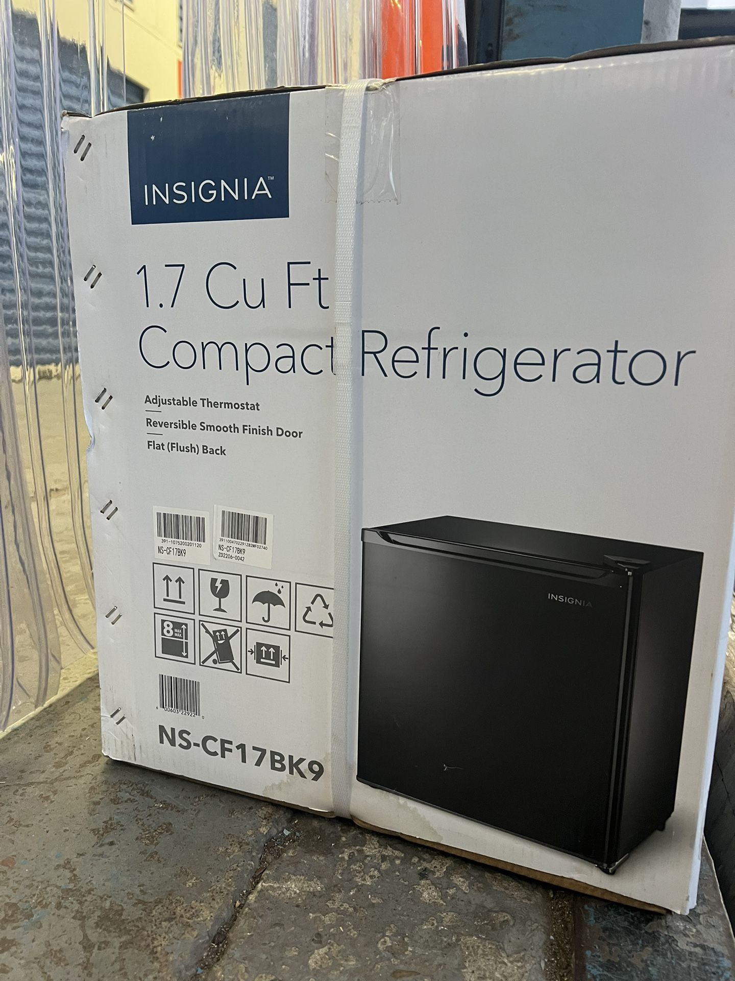 Compact Refrigerator 1.7 Cubic Feet 