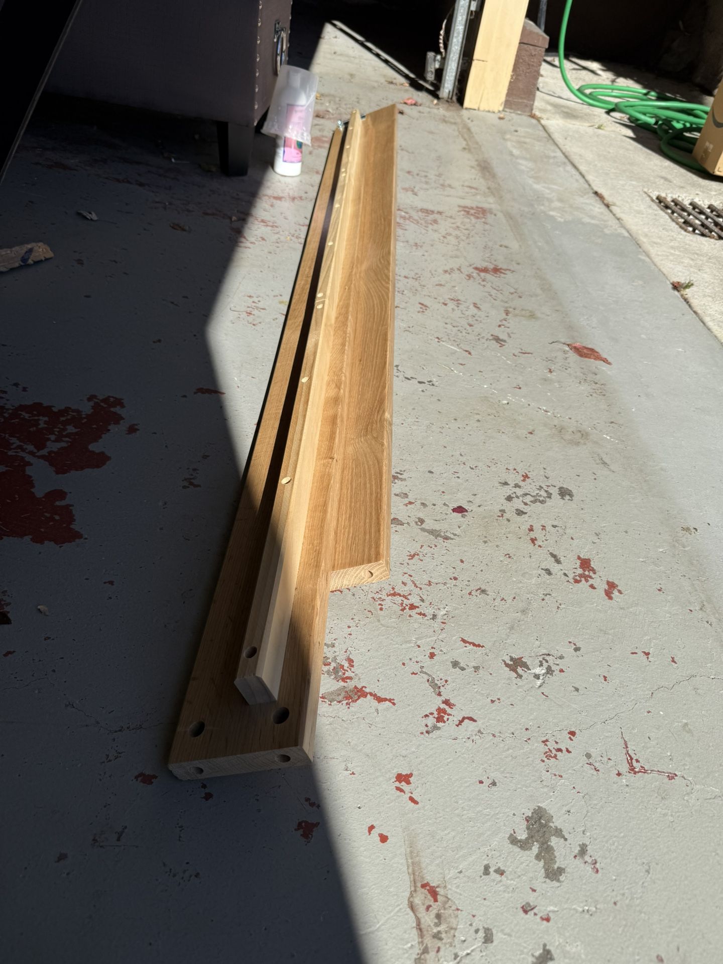 Natural oak wood from bed frame. Greenguard Gold certified