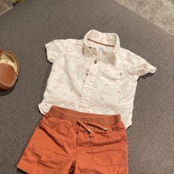 Carters Summer Outfit Button Up