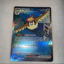 Pokémon TCG Pidgeot ex Sv03: Obsidian Flames 225/197 Holo Special...