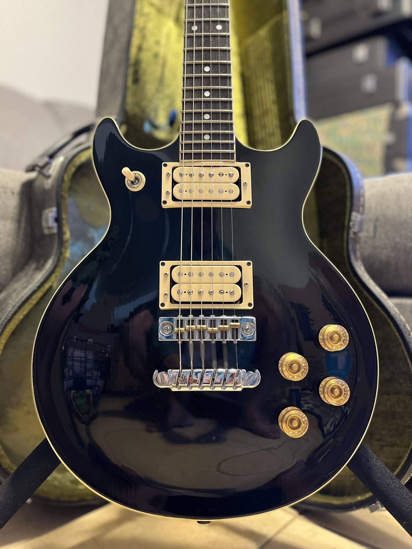 Vintage Ibanez AR50-BK Artist 1980’s Black OHSC Electric Guitar