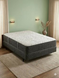 New queen mattress and box spring 2 pc bed frame is not included