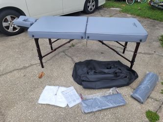 New Master Massage Table Folding with Case and Extras bought and not used - $140 FIRM