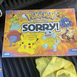 Vintage 2000 Pokemon Sorry Board Game Vintage 