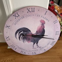 Rooster Clock $ 50.00 Or Best Offer 