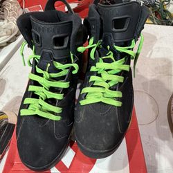 Retro Jordan 6 Electric Green Size10.5
