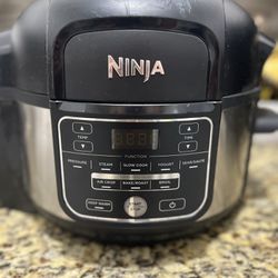 Ninja OS101 Foodi 9-in-1 Pressure Cooker and Air Fryer with Nesting Broil Rack, 5 Quart, Stainless Steel