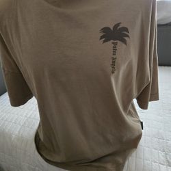 Palm Angels Logo Printed Crew Neck T-shirt Size S 