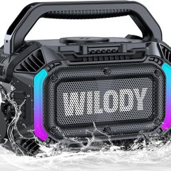Speakers Bluetooth Wireless, 100W Loud Outdoor Speaker with Bass, IPX7 Waterproof Floatable, 20H Playtime, RGB Light, Portable Speaker with TWS